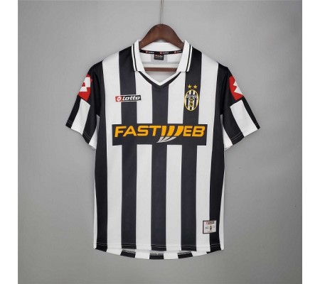 Juventus 01/02 Home Black&White Soccer Jersey